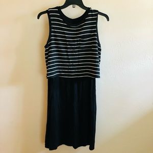 A Pea in the Pod Black Maternity Nursing Dress